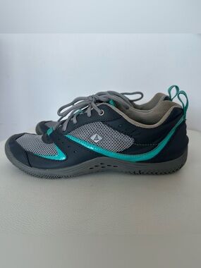 Sperry Top-Sider Water Shoes Women’s 7.5M Gray Aqua Athletic Boat Shoes